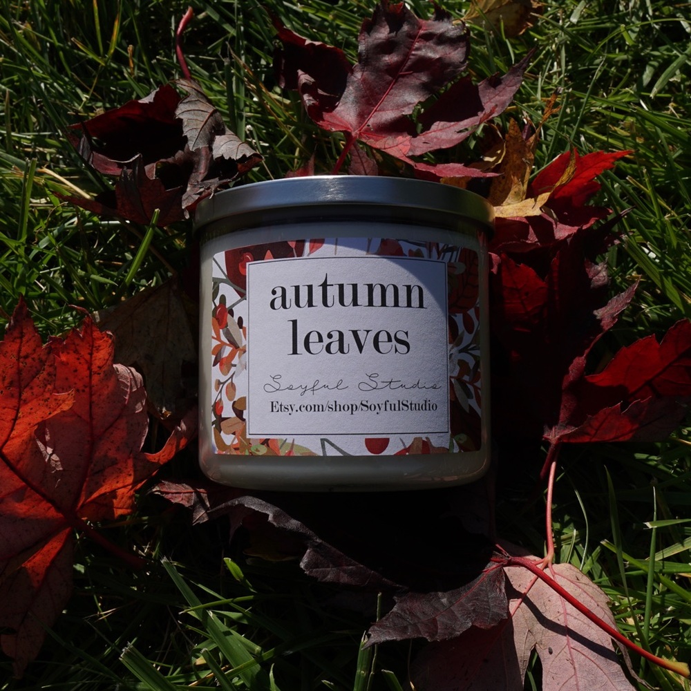 Autumn leaves soy candle - Picture 5 of 5